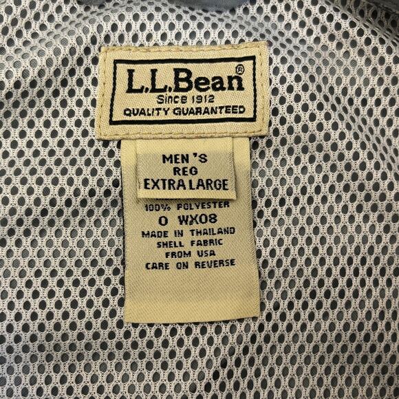 LL Bean Fishing Shirt Mens XL Button Up Blue Camping Sportswear Hiking Outdoors - Picture 3 of 8